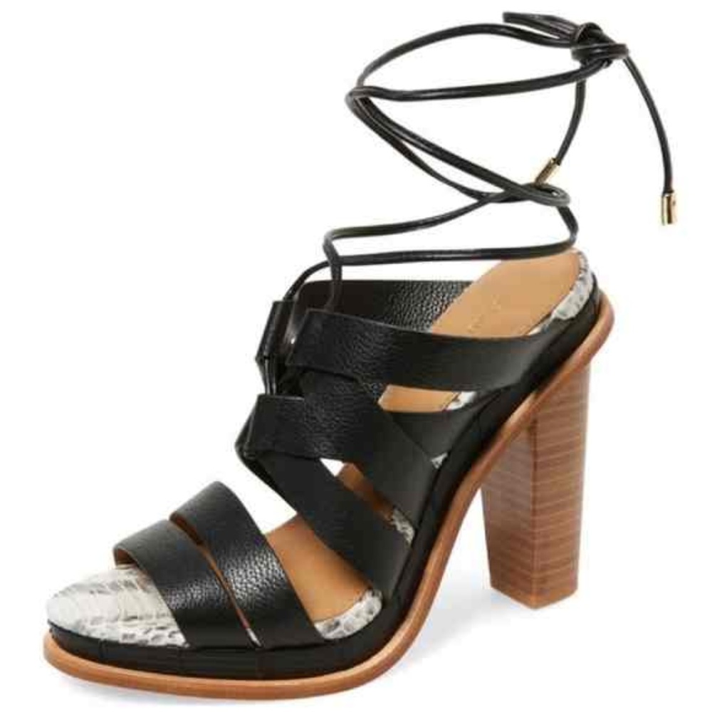 Sz 7 Calvin Klein Gladiator Sandal Black
